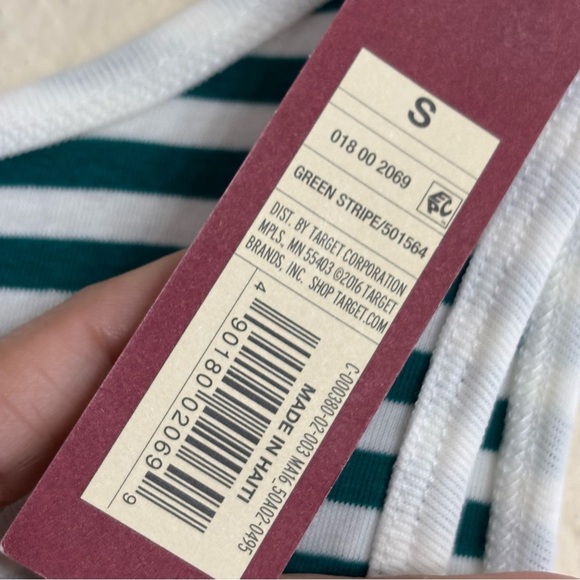 Merona striped tank size Small NEW - Picture 6 of 7